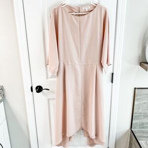 Prologue Blush Pink Kimono Sleeve High Low Blouson Dress Size Large
